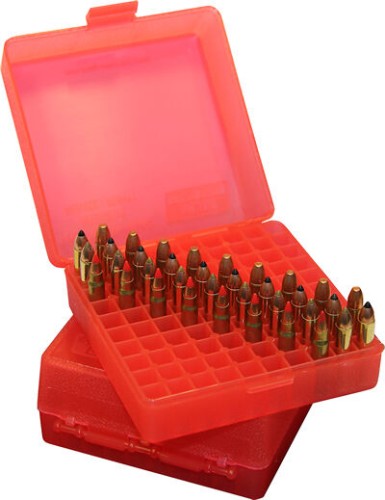 Pudełko na amunicję MTM 22lr czerwone