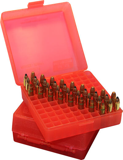 Pudełko na amunicję MTM 22lr czerwone