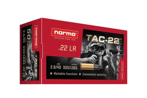 Amunicja Norma LFB Tac-22 2,6g 40gr 22lr
