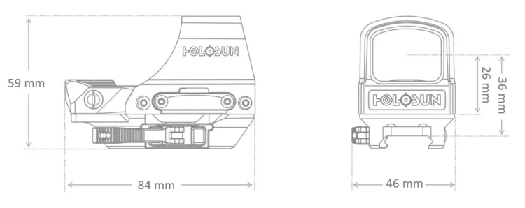 Kolimator Holosun Open Reflex HE510C-GR