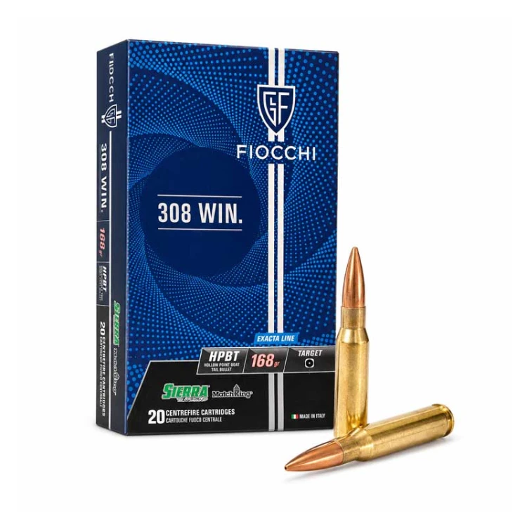 AMUNICJA 308WIN FIOCCHI 10,9G / 168GR EXACTA HPBT