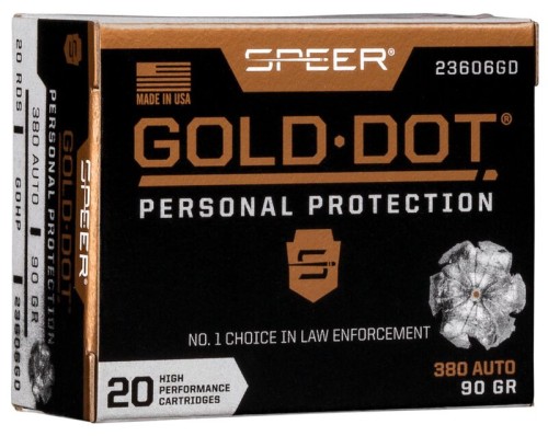 Amunicja 380Auto Speer Gold Dot 90gr GDHP