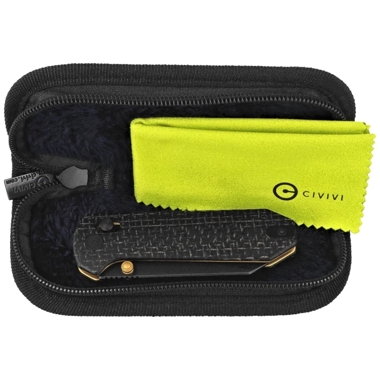 Nóż składany Civivi Amirite OD Green G10, Black Nitro-V