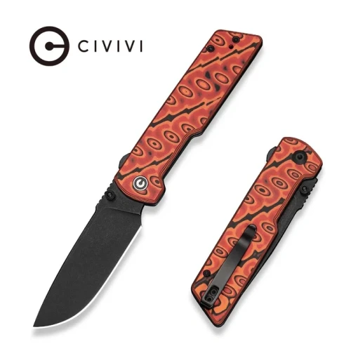 Nóż Civivi Zygon Orange Black Vortex Micarta Nitro