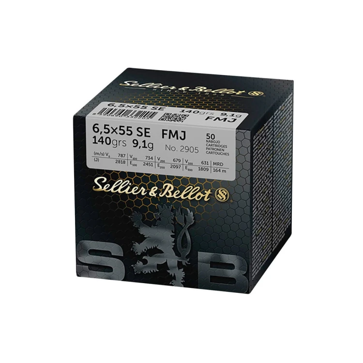 Amunicja S&amp;B 9,1g FMJ 6,5x55 SE (50)