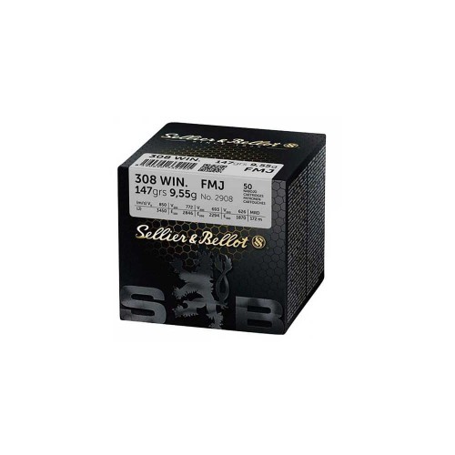 Amunicja S&amp;B 147gr 9,55g FMJ 308Win (50)