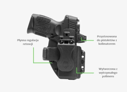 Kabura HS H11 PRO Hellcat IWB/OWB oburęczna
