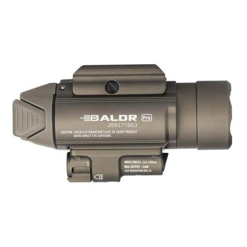 Latarka Olight Baldr PRO Desert TAN 1350lm zielony