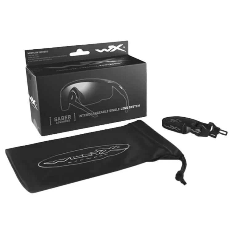 Okulary taktyczne Wiley X Saber Advanced 317 smoke / bezbarwne