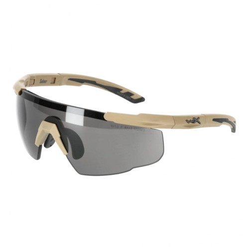 Okulary taktyczne Wiley X Saber Advanced 308T smoke / clear / rust - ZESTAW