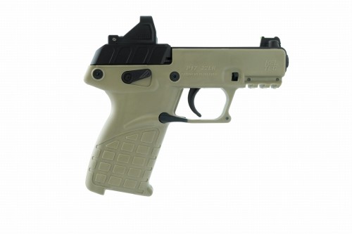 Pistolet Kel Tec P17 Optic TAN 22lr z kolimatorem viridian