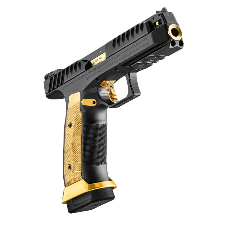 Pistolet Laugo Arms ALIEN Full Kit Gold Limited Edition 500 9mm Luger