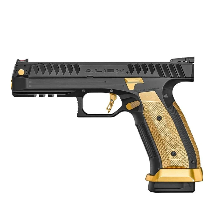 Pistolet Laugo Arms ALIEN Full Kit Gold Limited Edition 500 9mm Luger