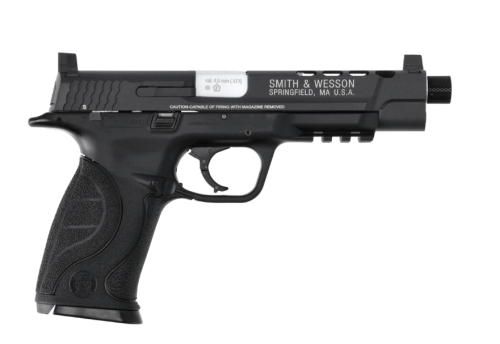 Pistolet wiatrówka S&amp;W M&amp;P9L 4,5mm BB – widok z boku