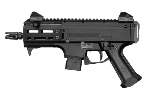 CZ Scorpion EVO3 S2 Black – widok z lewej strony