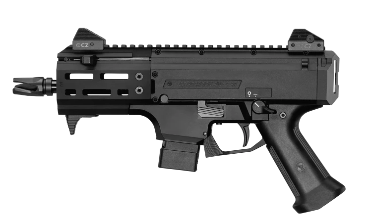CZ Scorpion EVO3 S2 Black – widok z lewej strony