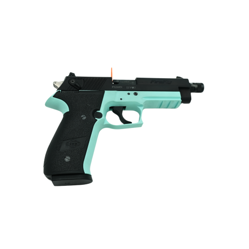Pistolet GSG Fire Fly Mint Green .22LR – widok boczny