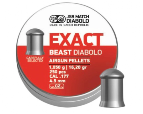 Puszka śrutu diabolo JSB Exact Beast 4,52 mm (250 szt.)