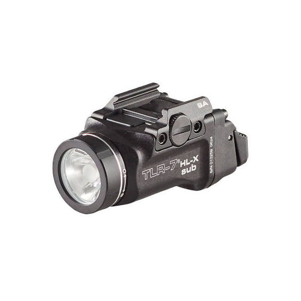 Latarka taktyczna Streamlight TLR-7 sub zamontowana na kompaktowym pistolecie SIG Sauer P365 (lub P365XL).