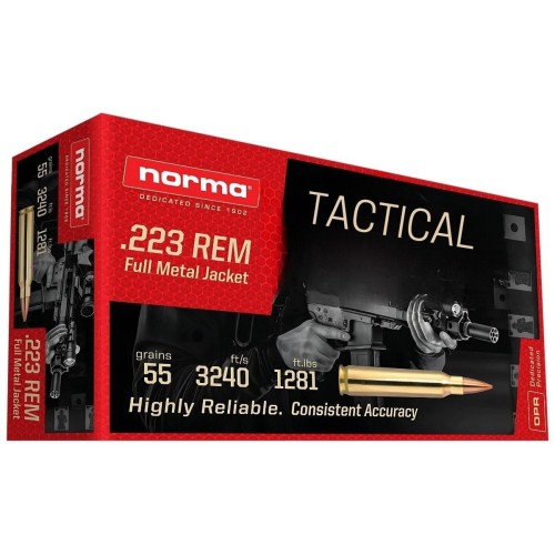 Amunicja 223REM Norma 3,56g/ 55g Tactical