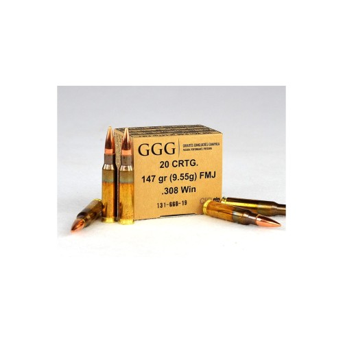 Amunicja 308WIN GGG 9,55 g 147 GR FMJ GPX11