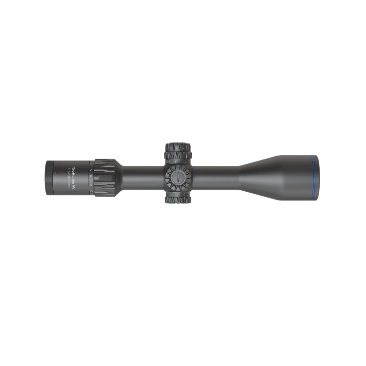 Obiektyw 50 mm lunety Meopta MeoHunter R5, kluczowy dla wysokiej transmisji światła 84%.