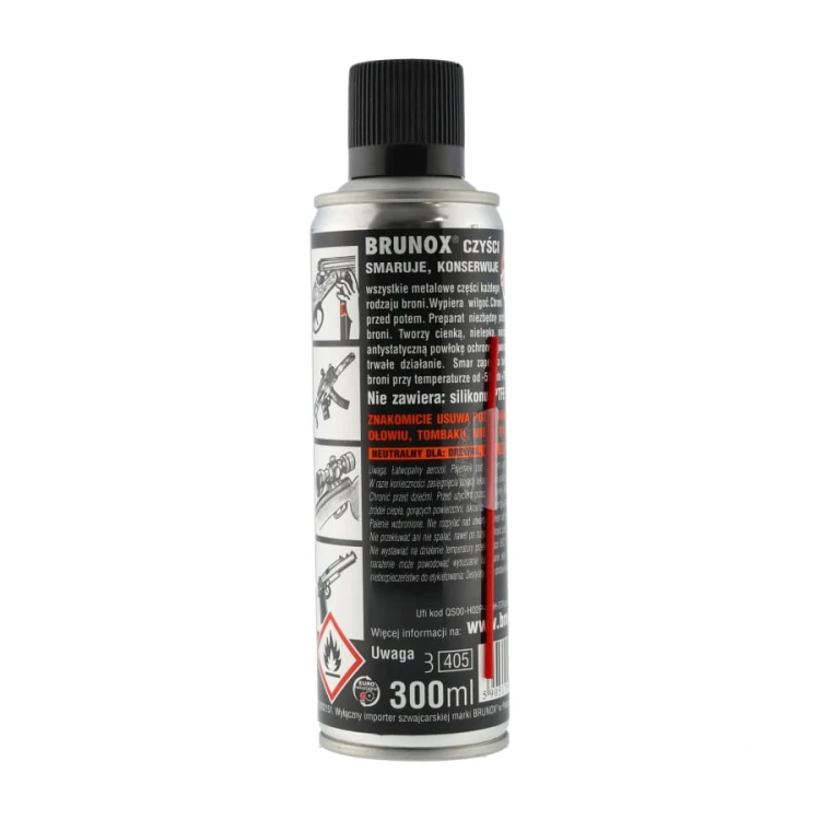 Olej Brunox 300 ml – widok z boku