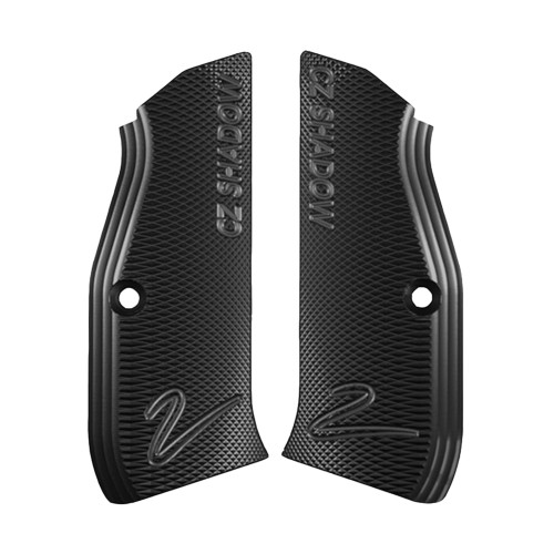 Klasyczne aluminiowe okładziny w kolorze czarnym, przeznaczone do pistoletu CZ Shadow 2.