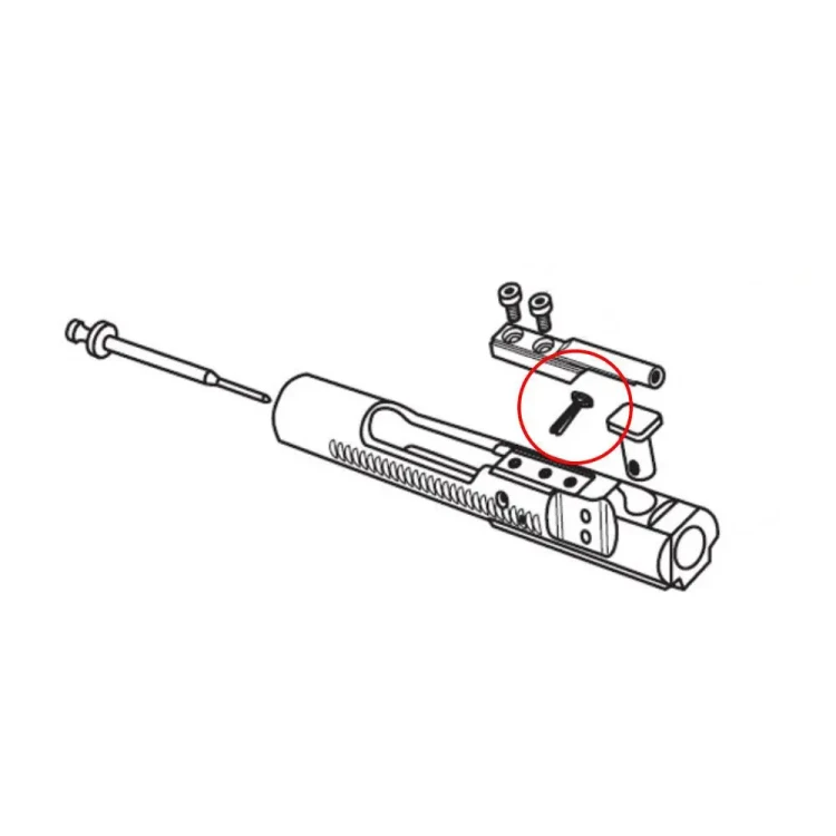 Krytyczny element zamka AR-15 – pin iglicy ze stali.
