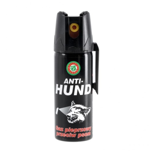 Gaz pieprzowy Klever Anty-Dog 50 ml w kolorze czarnym.