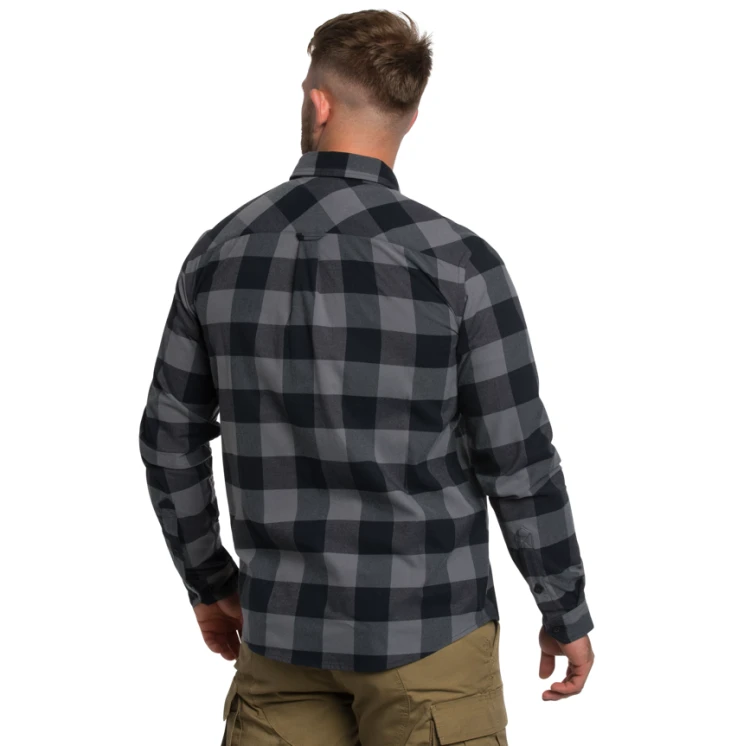 Koszula GreyMan Shirt szara XXXL – widok z tyłu