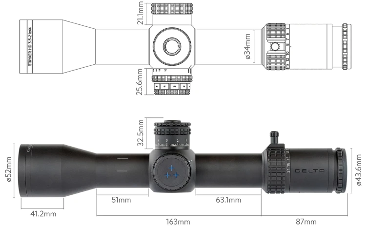 Delta Stryker HD 3,5–21×44 – zdjęcie katalogowe
