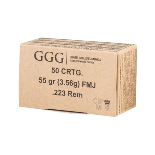 Amunicja GGG 3,56g 55gr FMJ GPR11 223Rem