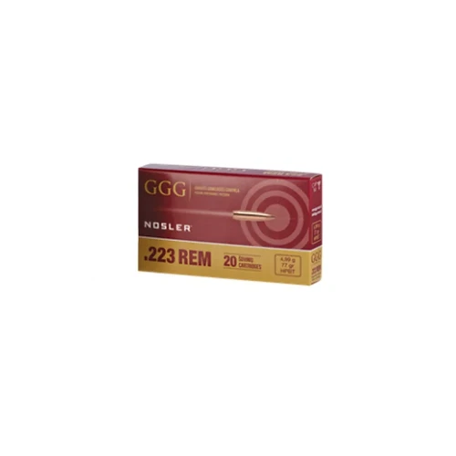 Amunicja GGG 4,99g 77gr HPBT GPR14 Nosler 223Rem