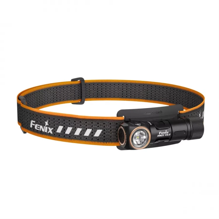Latarka czołowa Fenix HM23 – widok frontalny LED