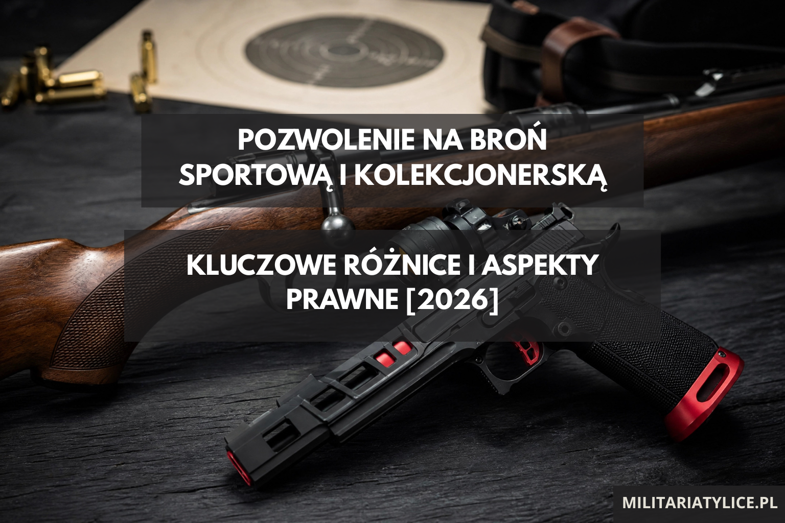 Pozwolenie na broń sportową i kolekcjonerską - kluczowe różnice i aspekty prawne [2026]